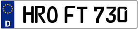 Trailer License Plate